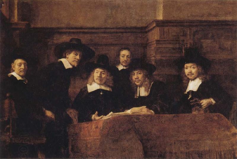 REMBRANDT Harmenszoon van Rijn Tthe Syndics of the Amsterdam China oil painting art